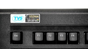 TVS ELECTRONICS Gold Prime Mechanical Wired Keyboard | Dustproof Key switches | Guaranteed 50 Million keystrokes | 1.5 Meter USB Cable, USB Gold Keyboard (Black)